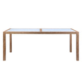 Armen Living Sienna Eucalyptus/Super Stone Outdoor Dining Table