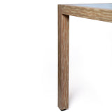 Armen Living Sienna Eucalyptus/Super Stone Outdoor Dining Table