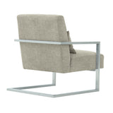 Armen Living Skyline Linen+Ss 100% Polyester Accent Chair