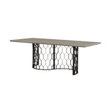 Armen Living Solange Concrete +metal Dining Table