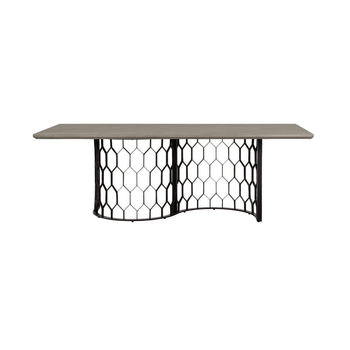 Armen Living Solange Concrete +metal Dining Table