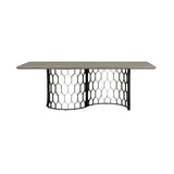 Armen Living Solange Concrete +metal Dining Table