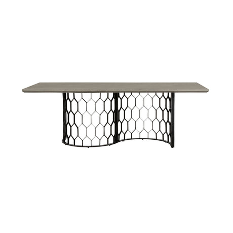 Armen Living Solange Concrete +metal Dining Table