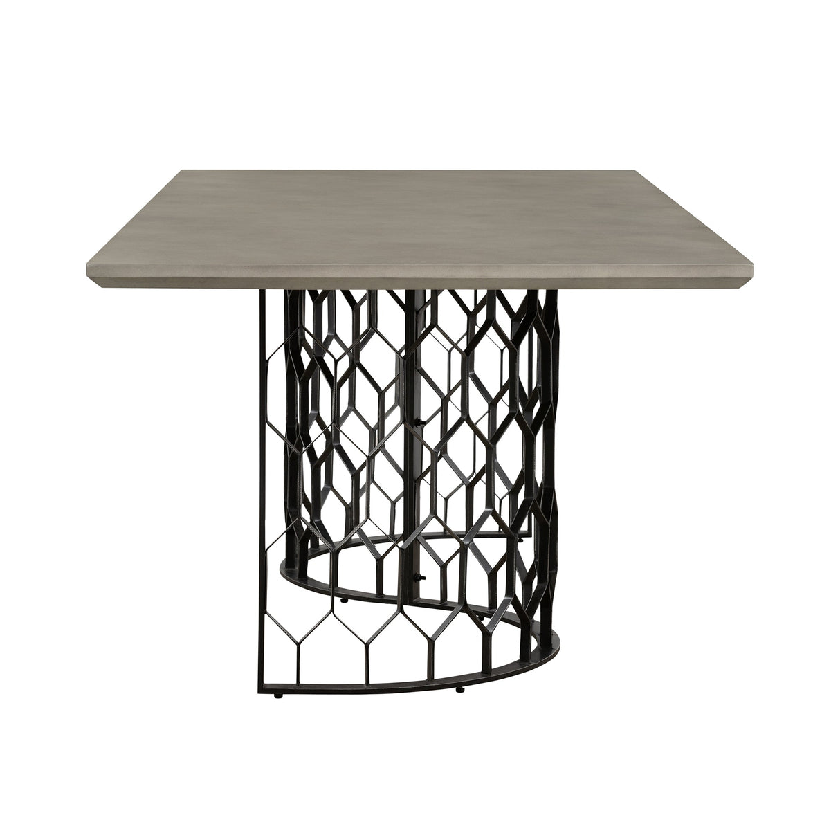 Armen Living Solange Concrete +metal Dining Table