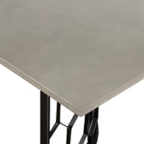 Armen Living Solange Concrete +metal Dining Table