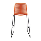 Armen Living Shasta Steel/Rope Polypropolene Outdoor Bar Stools