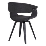 Armen Living Summer Fabric,Plywood 100% Polyester Dining Chair