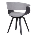 Armen Living Summer Fabric,Plywood 100% Polyester Dining Chair