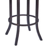 Armen Living Tahiti Metal/Faux Leather/Leatherette 100% Polyurethane Barstool