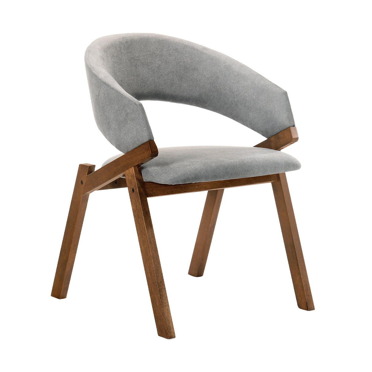 Armen Living Talulah Solid Rubberwood+ Lvl With Foam 100% Polyester Side Chair