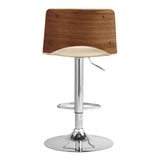 Armen Living Thierry Bent Wood/Metal/Faux Leather 100% Polyurethane Barstool