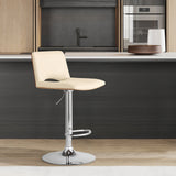 Armen Living Thierry Bent Wood/Metal/Faux Leather 100% Polyurethane Barstool