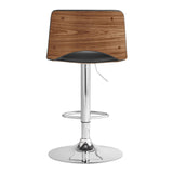 Armen Living Thierry Bent Wood/Metal/Faux Leather 100% Polyurethane Barstool