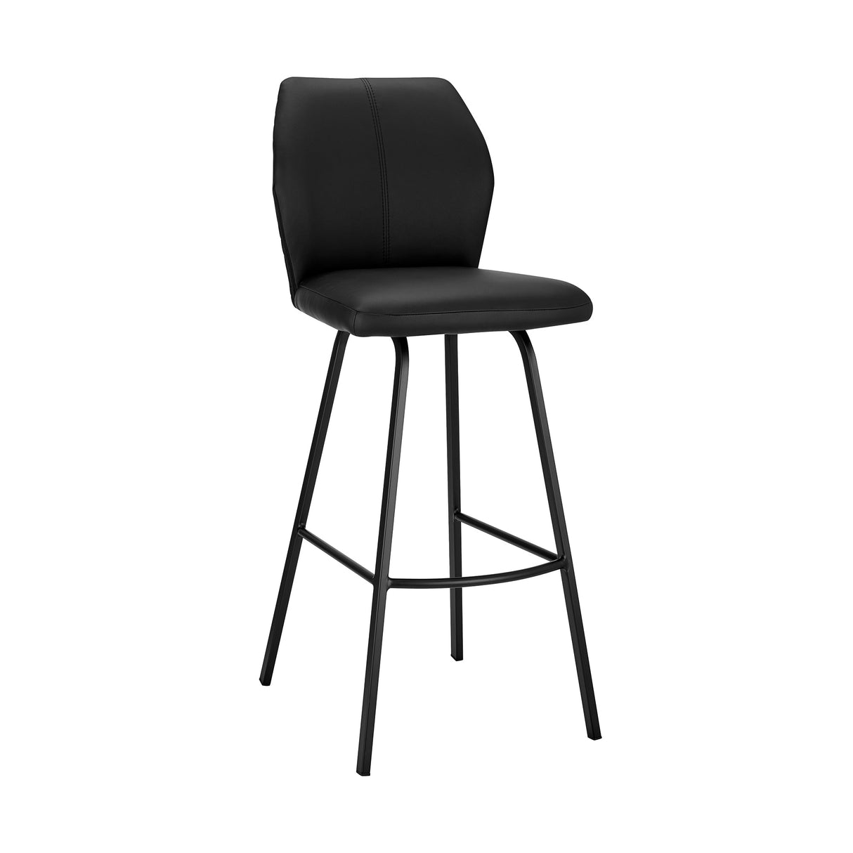 Armen Living Tandy Metal/Faux Leather 100% Polyurethane Bar Stool