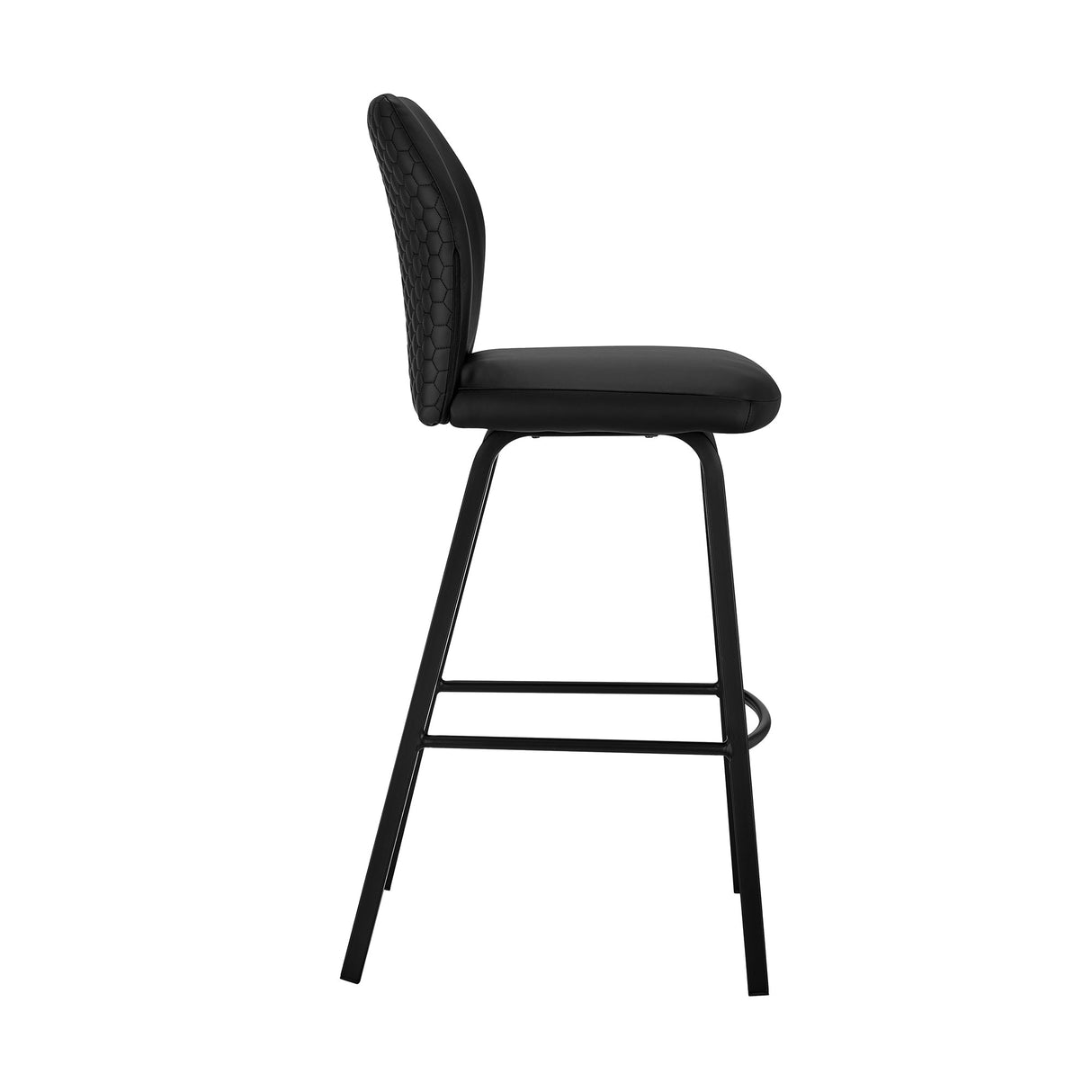 Armen Living Tandy Metal/Faux Leather 100% Polyurethane Bar Stool