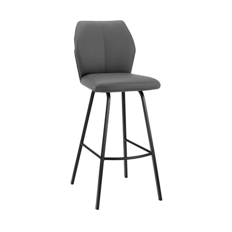 Armen Living Tandy Metal/Faux Leather 100% Polyurethane Bar Stool