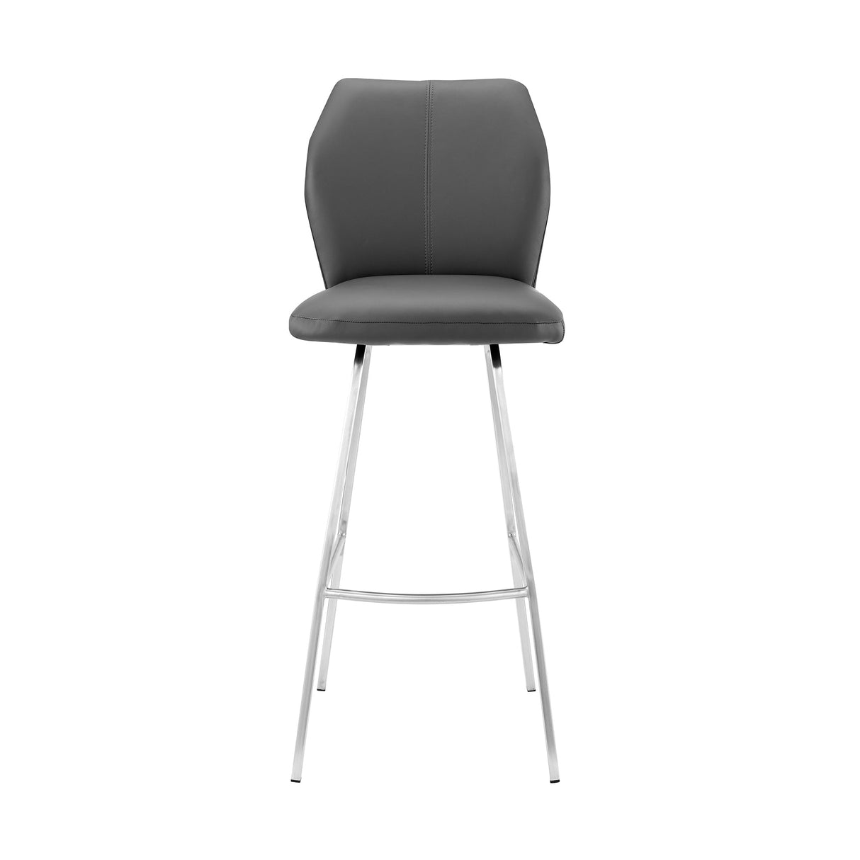 Armen Living Tandy Steel/Faux Leather 100% Polyurethane Bar Stool