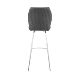 Armen Living Tandy Steel/Faux Leather 100% Polyurethane Bar Stool