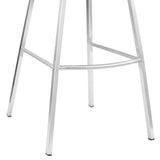 Armen Living Tandy Steel/Faux Leather 100% Polyurethane Bar Stool