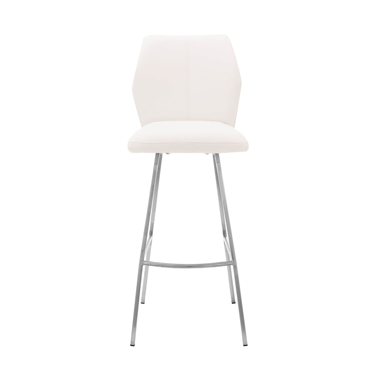 Armen Living Tandy Steel/Faux Leather 100% Polyurethane Bar Stool