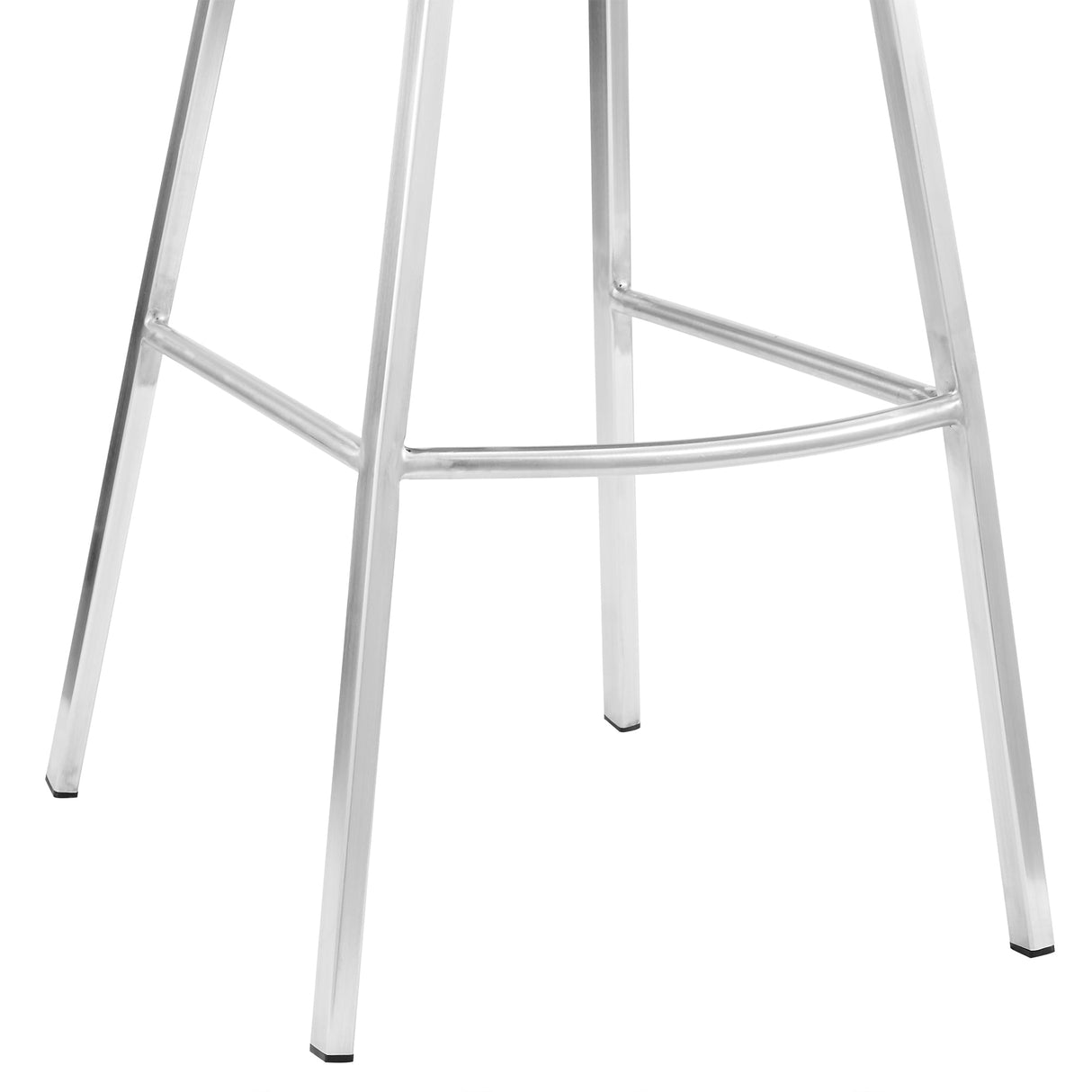 Armen Living Tandy Steel/Faux Leather 100% Polyurethane Bar Stool