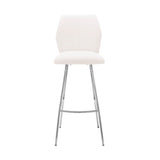 Armen Living Tandy Steel/Faux Leather 100% Polyurethane Bar Stool