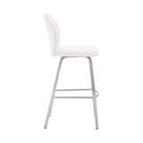 Armen Living Tandy Steel/Faux Leather 100% Polyurethane Bar Stool