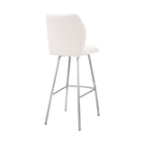 Armen Living Tandy Steel/Faux Leather 100% Polyurethane Bar Stool