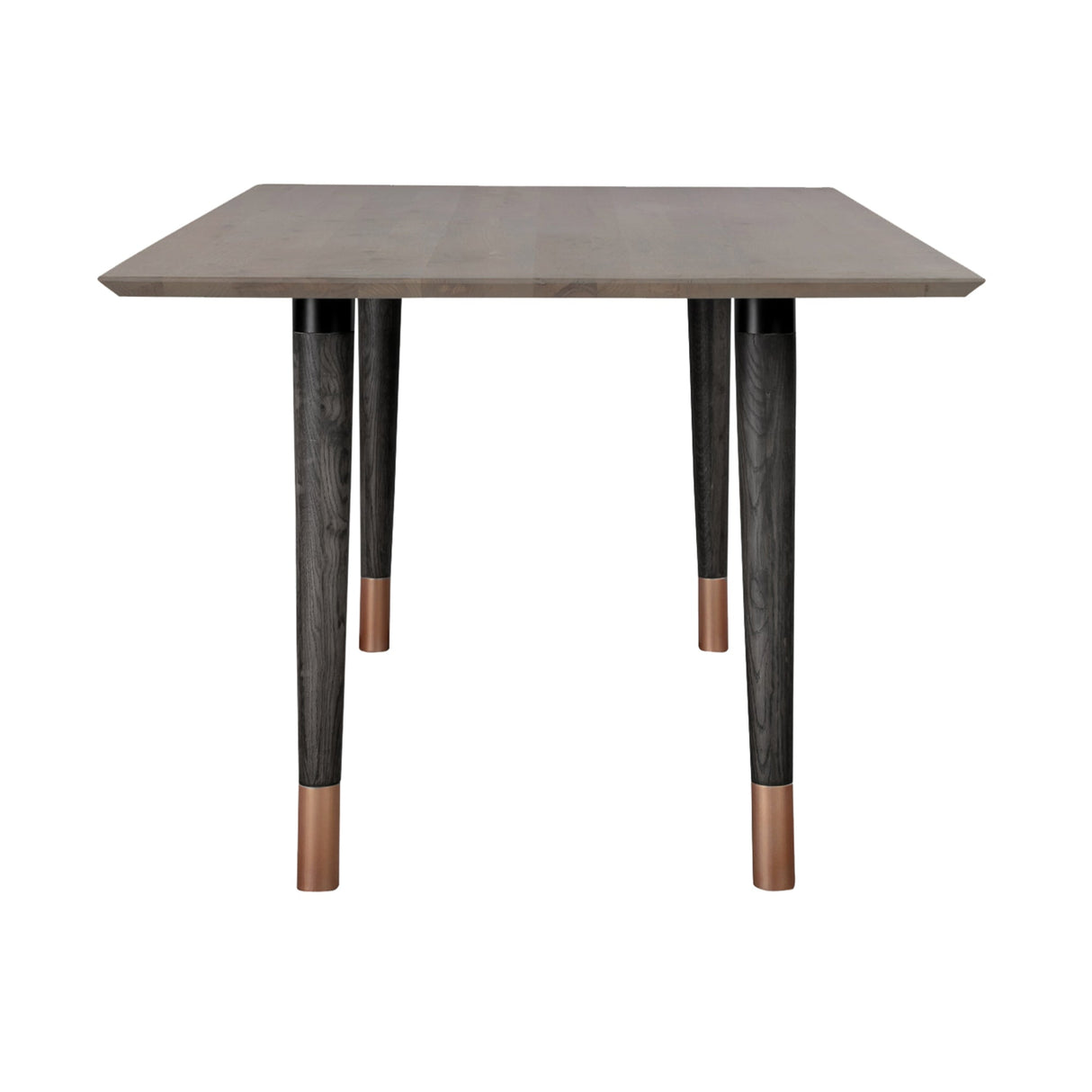 Armen Living Turnin Metal Copper/Solid Oak Na Table Set - 2-Piece