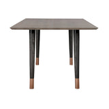 Armen Living Turnin Metal Copper/Solid Oak Na Table Set - 2-Piece