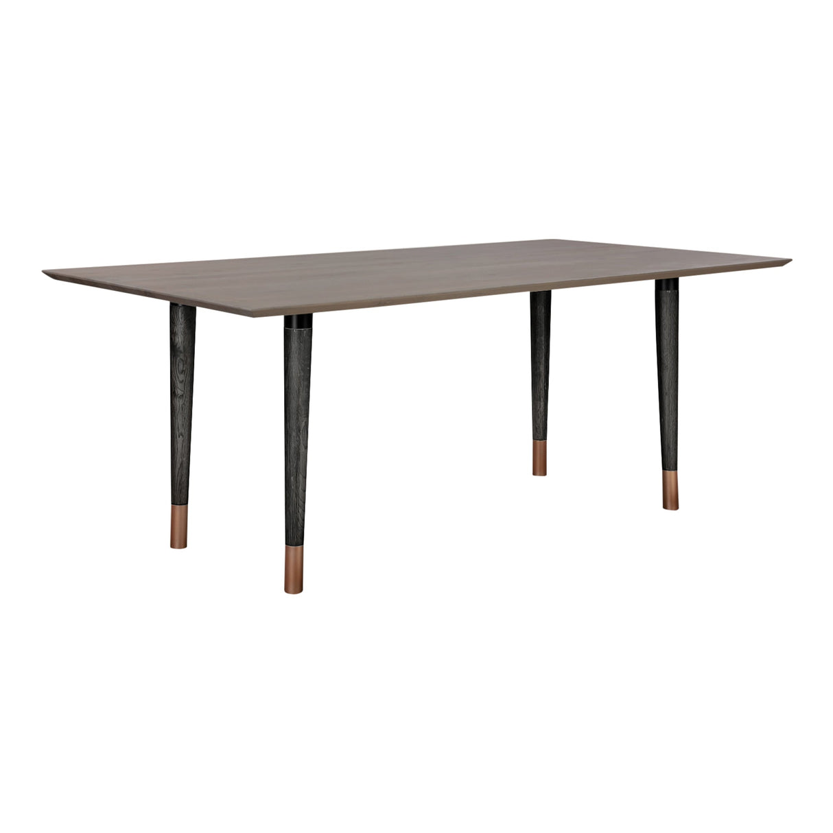 Armen Living Turnin Metal Copper/Solid Oak Na Table Set - 2-Piece