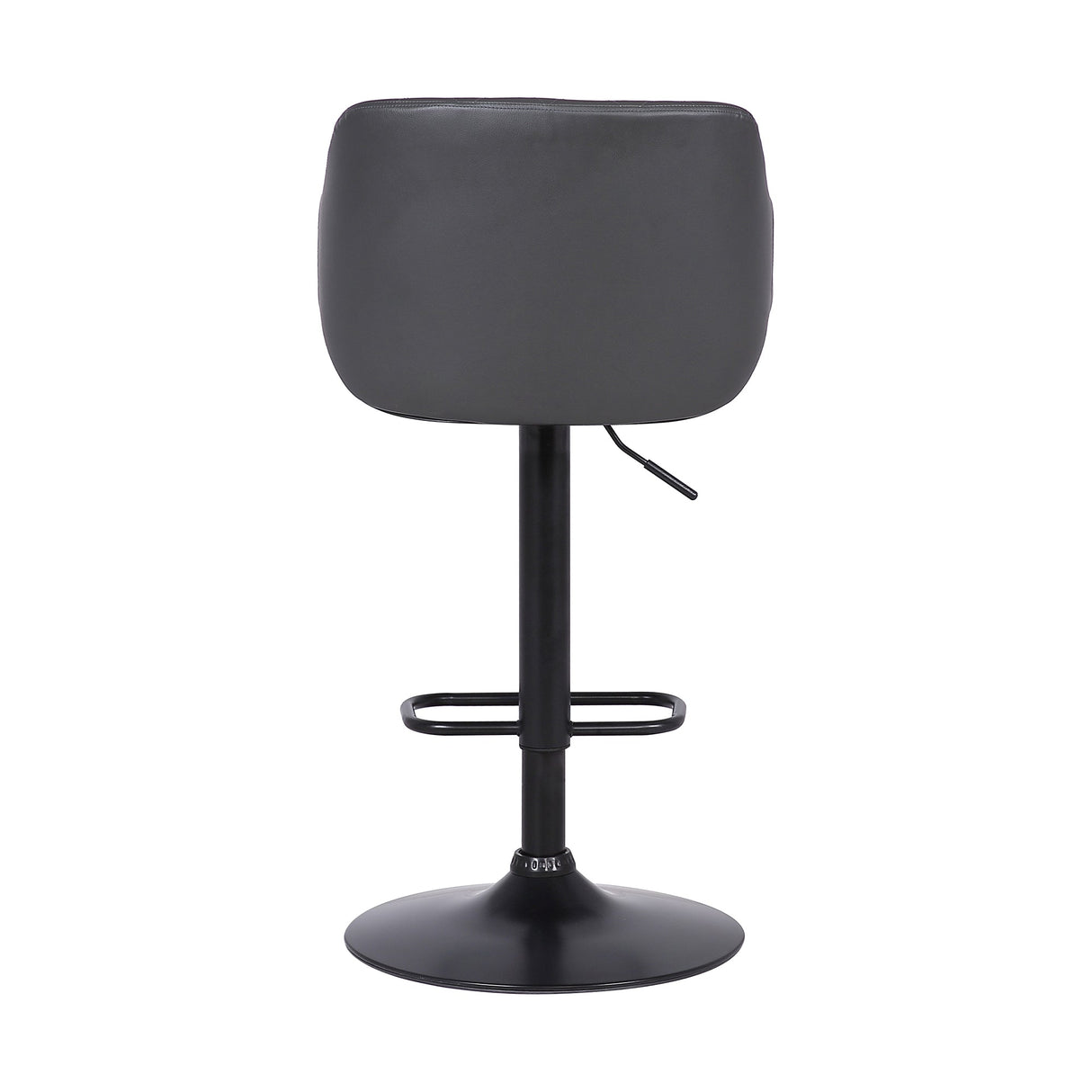 Armen Living Toby Black Steel,Faux Leather,Plywood 100% Polyurethane Barstool