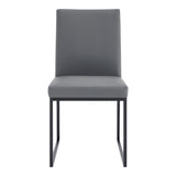 Armen Living Trevor Metal/Faux Leather 68% Vinyl/ 2% Polyurethane/30% Fiber Dining Chair