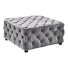 Armen Living Taurus Mdf Wood/Velvet 100% Polyester Ottoman