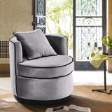 Armen Living Truly Mdf Wood/Velvet 100% Polyester Accent Chair