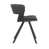 Armen Living Ulric Metal/Wood/Fabric 100% Polyster Dining Chair