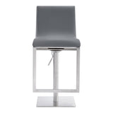 Armen Living Victory Metal/Faux Leather 68% Vinyl/ 2% Polyurethane/30% Fiber Barstool