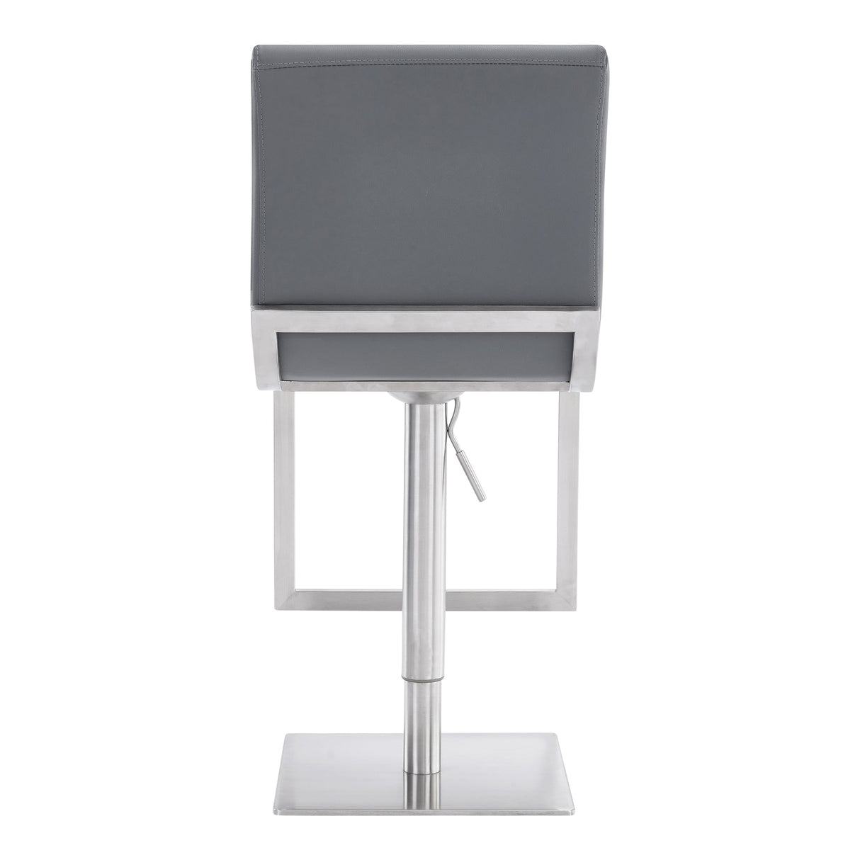 Armen Living Victory Metal/Faux Leather 68% Vinyl/ 2% Polyurethane/30% Fiber Barstool