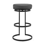 Armen Living Vander Metal/Faux Leather 100% Polyurethane Barstool