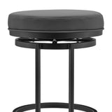 Armen Living Vander Metal/Faux Leather 100% Polyurethane Barstool