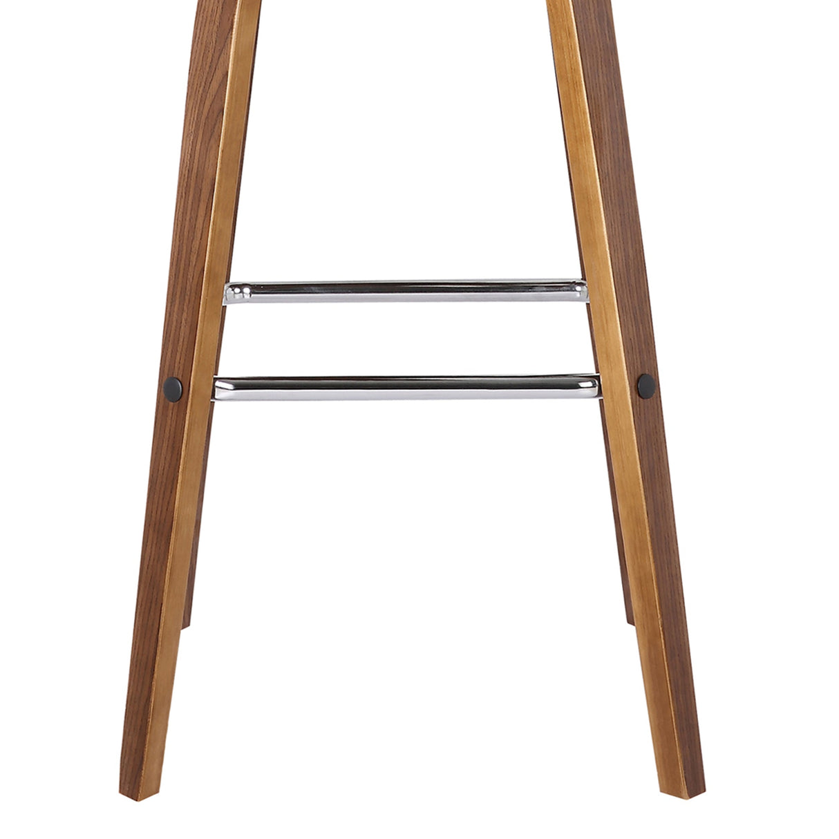 Armen Living Vienna Wood/Faux Leather/Leatherette/Stainless Steel 100% Polyurethane Barstool