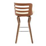 Armen Living Verne Bent Wood/Metal/Faux Leather 100% Polyurethane Barstool