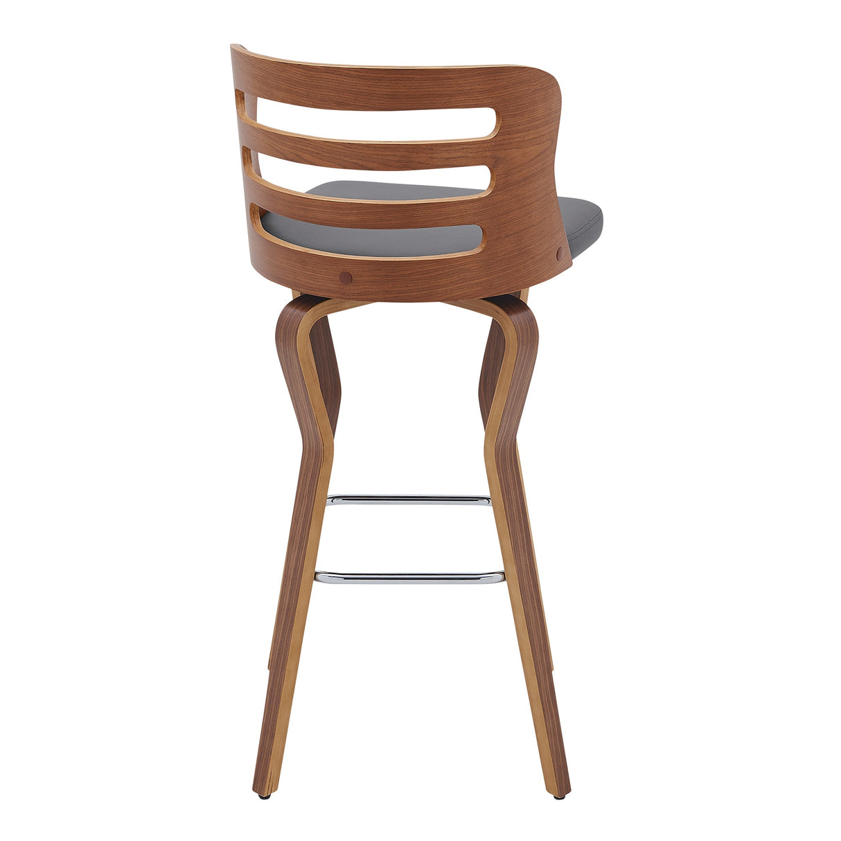 Armen Living Verne Bent Wood/Metal/Faux Leather 100% Polyurethane Barstool