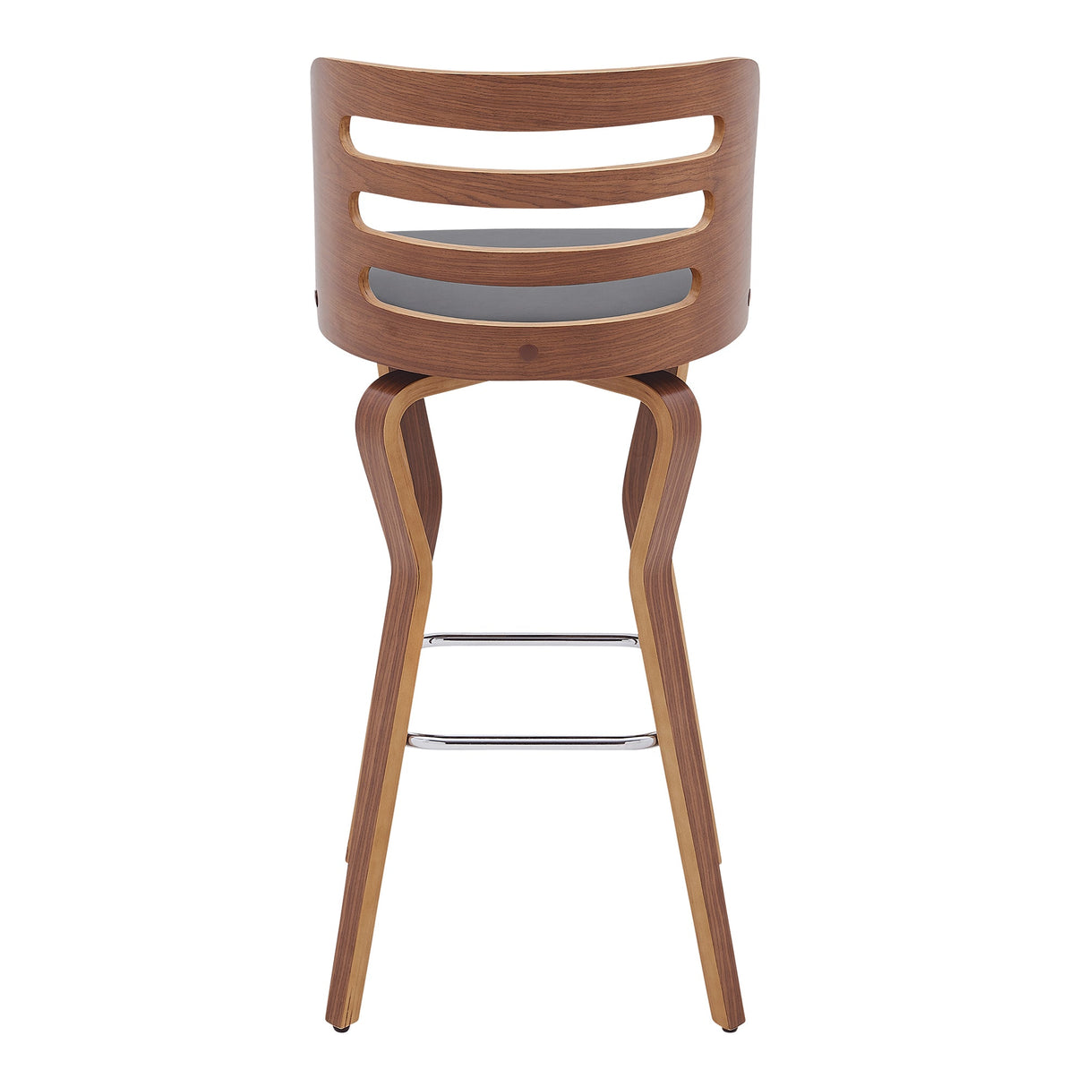 Armen Living Verne Bent Wood/Metal/Faux Leather 100% Polyurethane Barstool