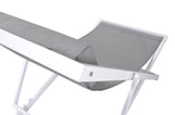 Armen Living Wave Aluminum/Textilene Textilene Outdoor Lounge Chair