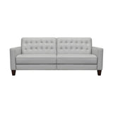 Armen Living Wesley Wood/Foam/Leather/Metal Leather Sofa