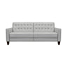 Armen Living Wesley Wood/Foam/Leather/Metal Leather Sofa