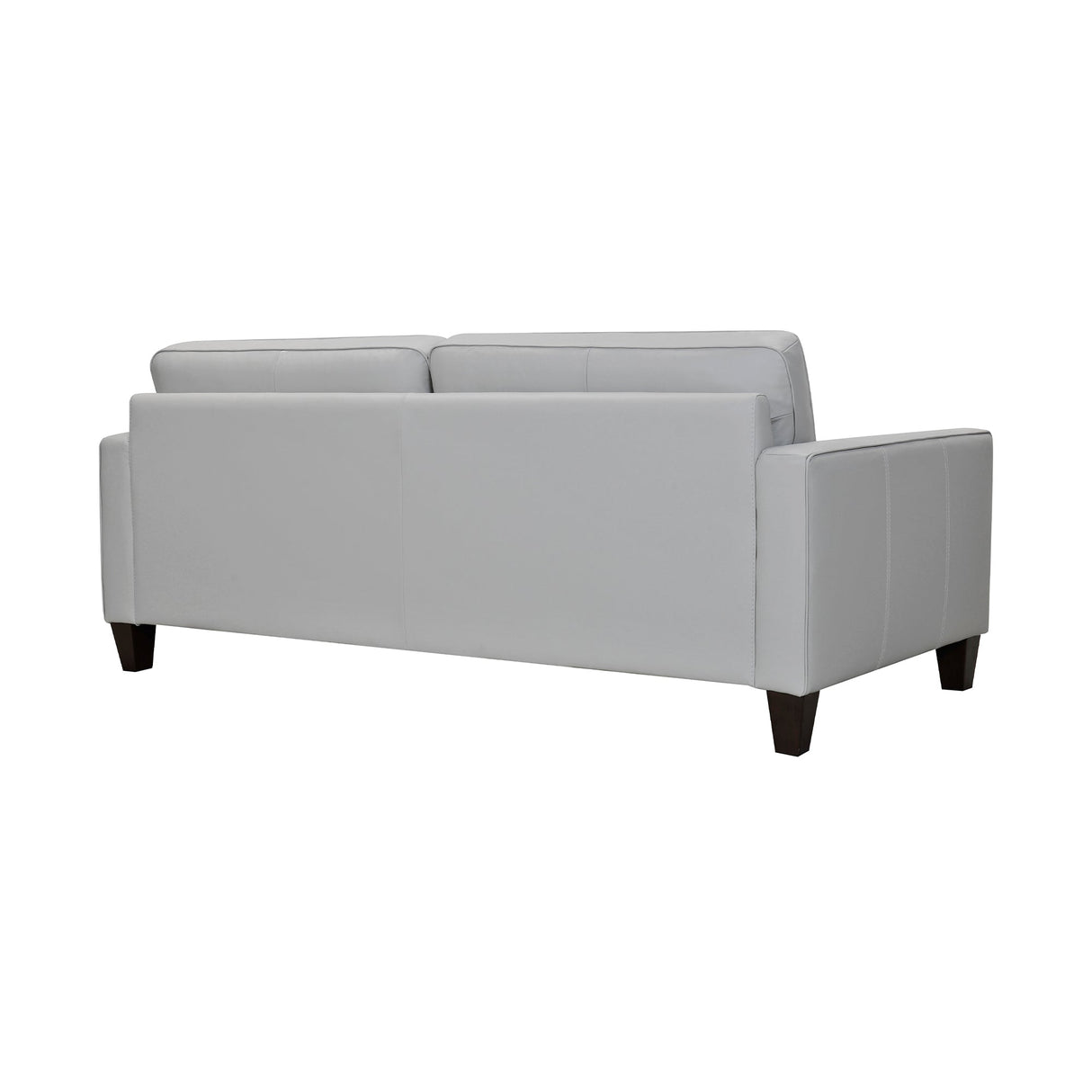 Armen Living Wesley Wood/Foam/Leather/Metal Leather Sofa