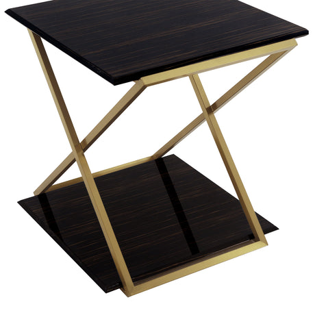 Armen Living Westlake Wood/Metal End Table