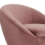 Armen Living Yves Eucalyptus/Carb P2 Plywood,Z-Spring,Foam,Fabric,Metal Rotation Base 100% Polyester Swivel Chair